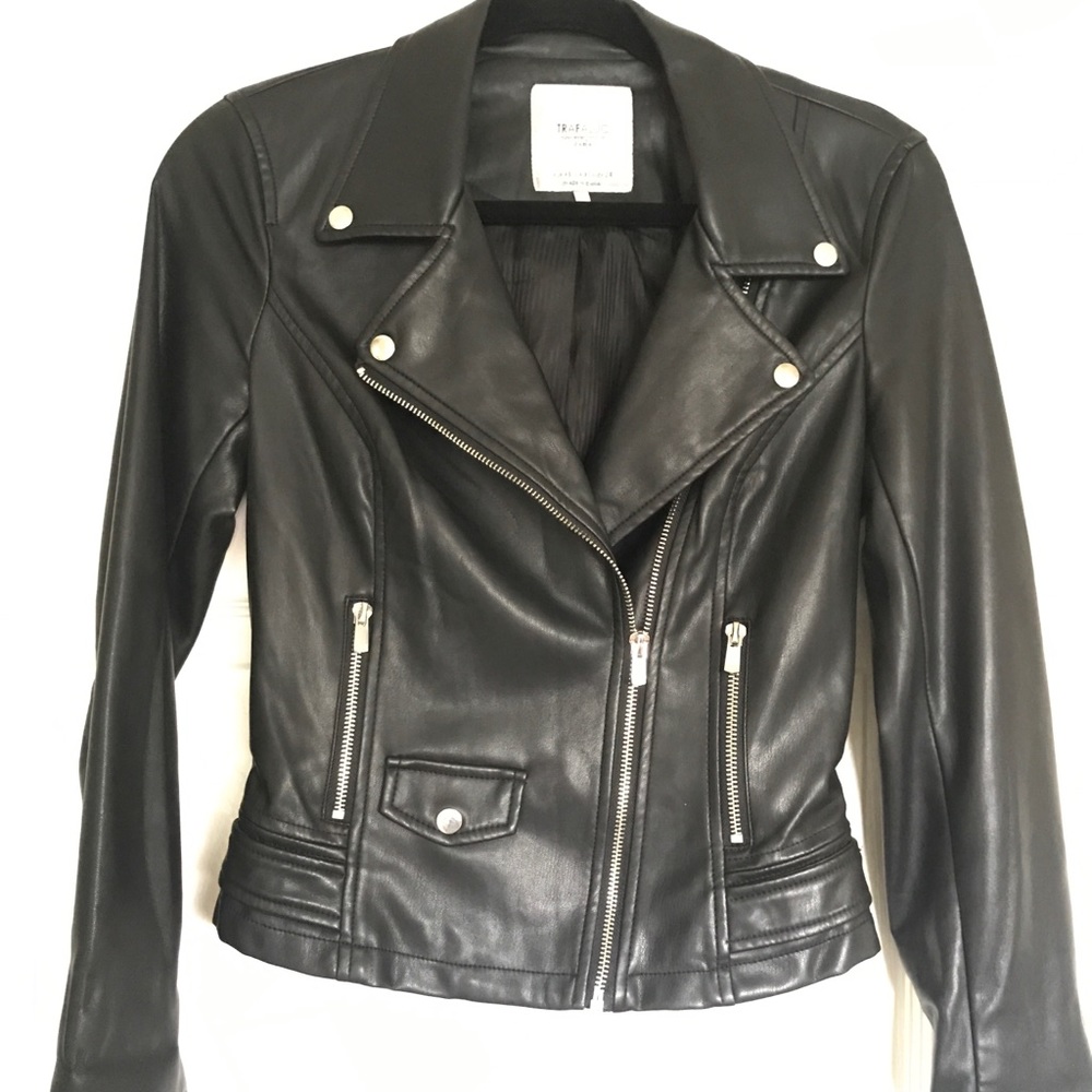 Zara faux leather jacket